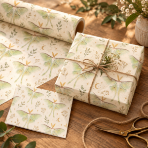 Luna Moth — Card & Wrap Set